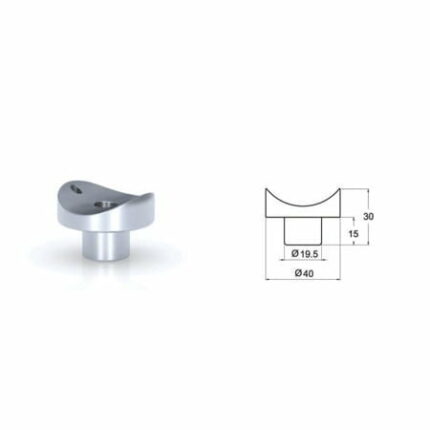 Handrail support F50 on a column F40 (code: 620-2035)