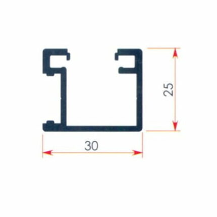 Glass support column 30X25MMM (code: 1018)