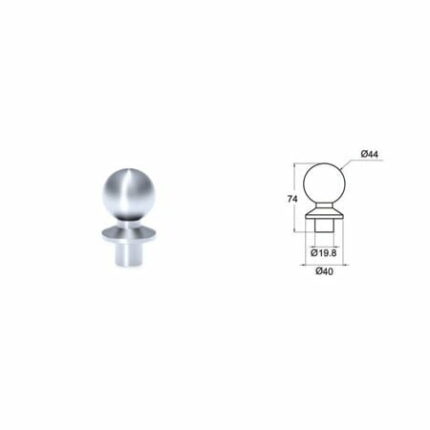 διακοσμητική μπάλα βάσης Φ40 (κωδικός: 620-2107)