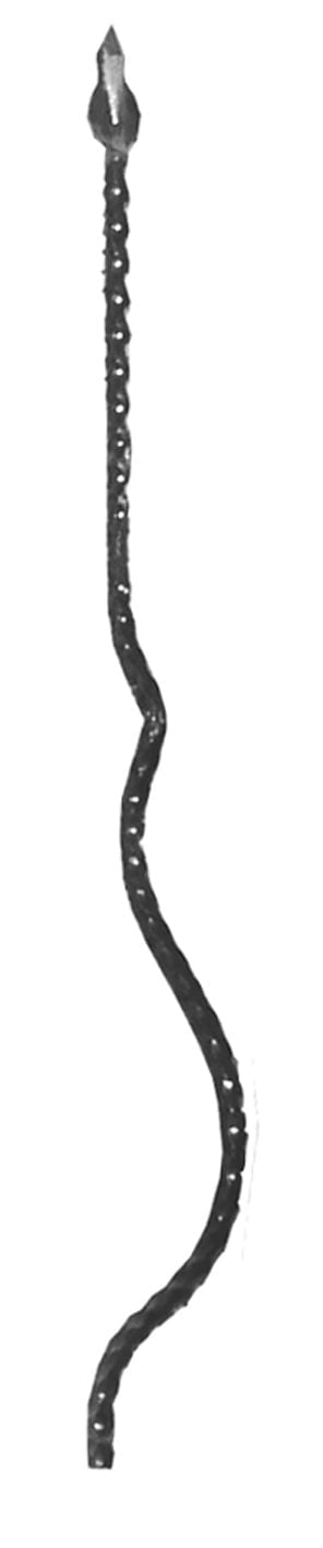 forged belly with flame on the top (code: 120-06)