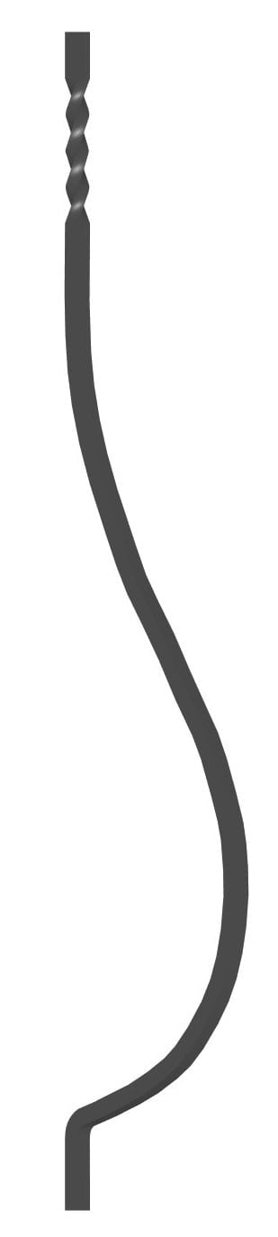 belly with twist at the top (code: 120-09)