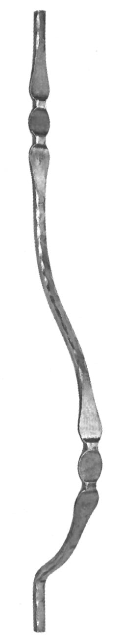 belly with a motif on the top and bottom and a spear (code: 125-03)