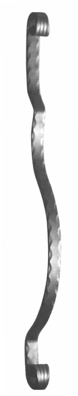 Curved forged blade with spoon up and down (code: 126-09)