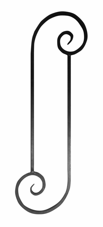 Στοιχείο από μασίφ τετράγωνο σίδερο 12x12mm ή 14x14mm (κωδικός: 300-03702)