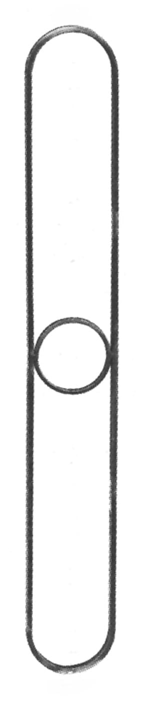 Element made of blade with a circle in the middle (code: 300-04206)