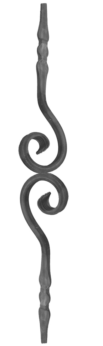 Item made of square solid iron with 2 caravels and motif on top and bottom (300-04403)