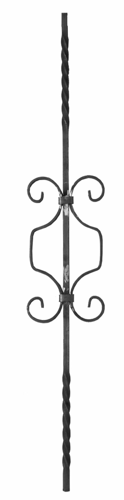 Στοιχείο παραδοσιακό με καράβολα φτιαγμένο από τετράγωνο μασίφ σίδερο και λάμα (κωδικός: 300-04704)