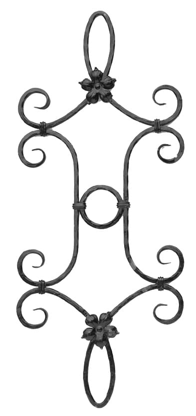 Στοιχείο παραδοσιακό από σίδερο με κύκλο στη μέση