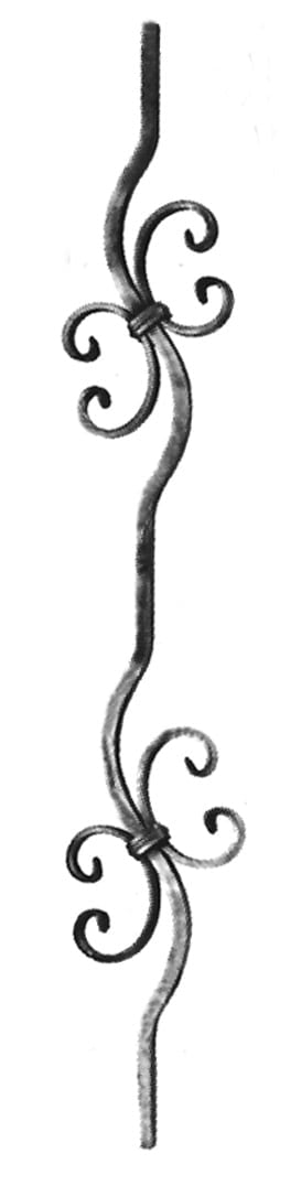 Στοιχείο από τετράγωνο μασίφ σίδερο και καράβολα