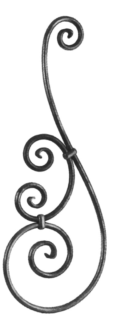 Στοιχείο από τετράγωνο μασίφ σίδερο και καράβολα