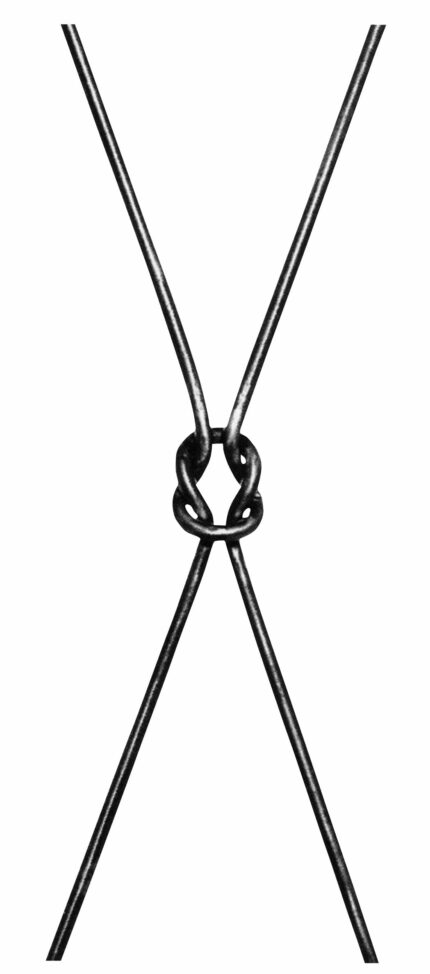 Στοιχείο από στρόγγυλο σίδερο με ναυτικό κόμπο στη μέση (κωδικός: 400-04010)
