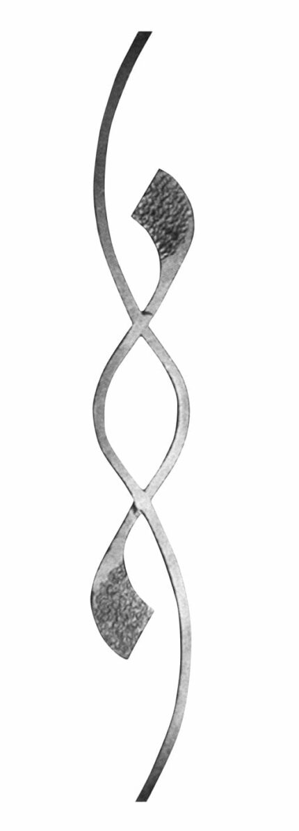 στοιχείο από μασίφ σίδερο σφυρήλατο στις 2 άκρες (κωδικός: 400-04106)