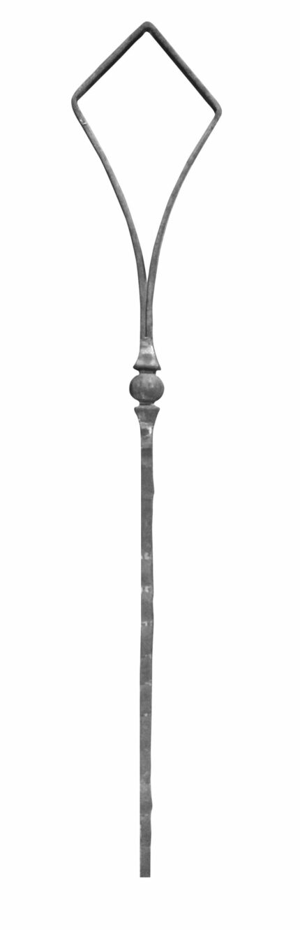 Element of forged frame with 1 rhombus on top