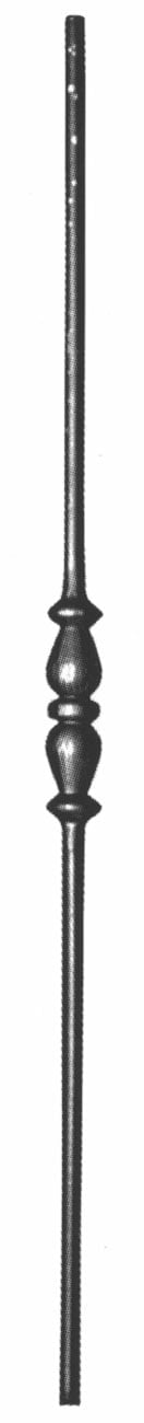 Κολωνάκι με μονό κόμπο από στρογγυλό μασίφ σίδερο Φ16mm