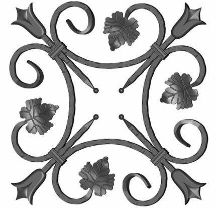 Παράσταση από τετράγωνο μασίφ σίδερο