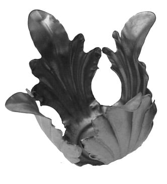 μαργαρίτα διαστάσεων 45Χ70 mm από λαμαρίνα (κωδικός: 430-02404)