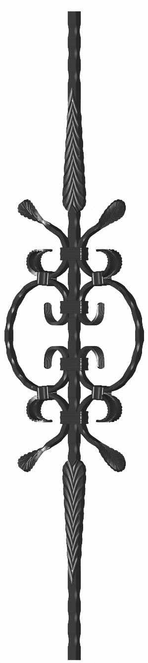 Στοιχείο με σχέδιο ψαροκόκκαλο στο επάνω και στο κάτω μέρος